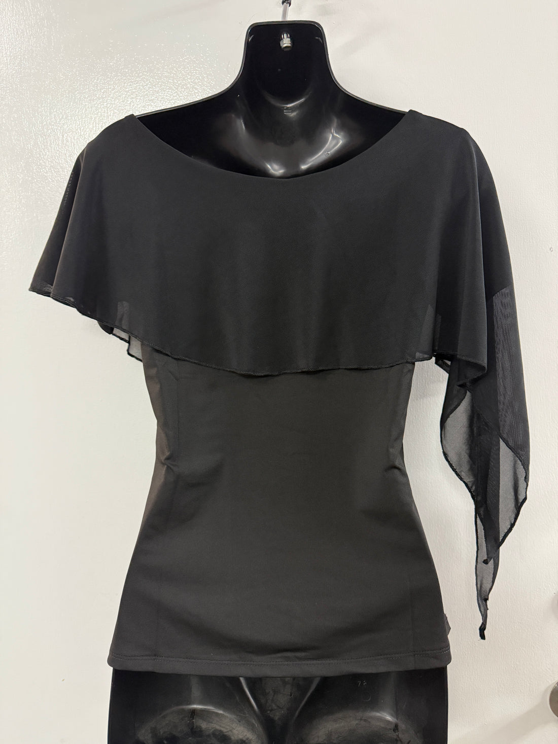 Violet Drape Top - Black
