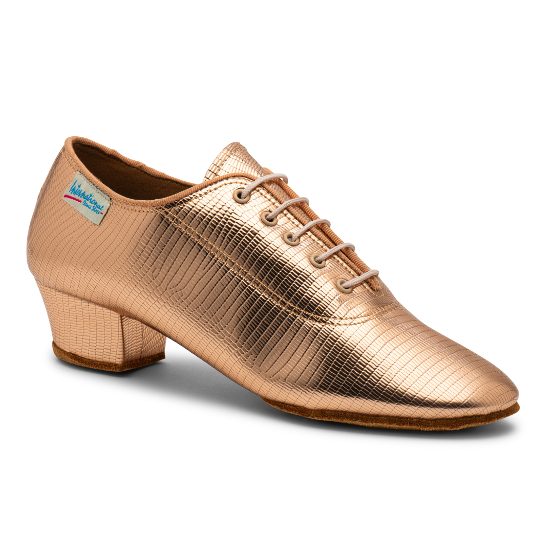 International Dance Shoes Heather Split Sole - Rose Lizard