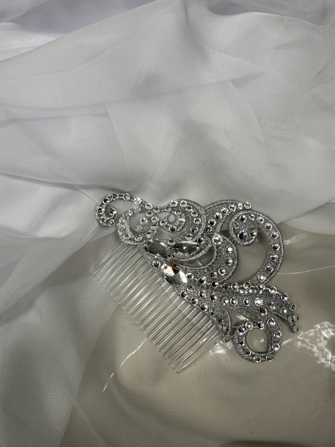 Sliver Swirl Hair Comb