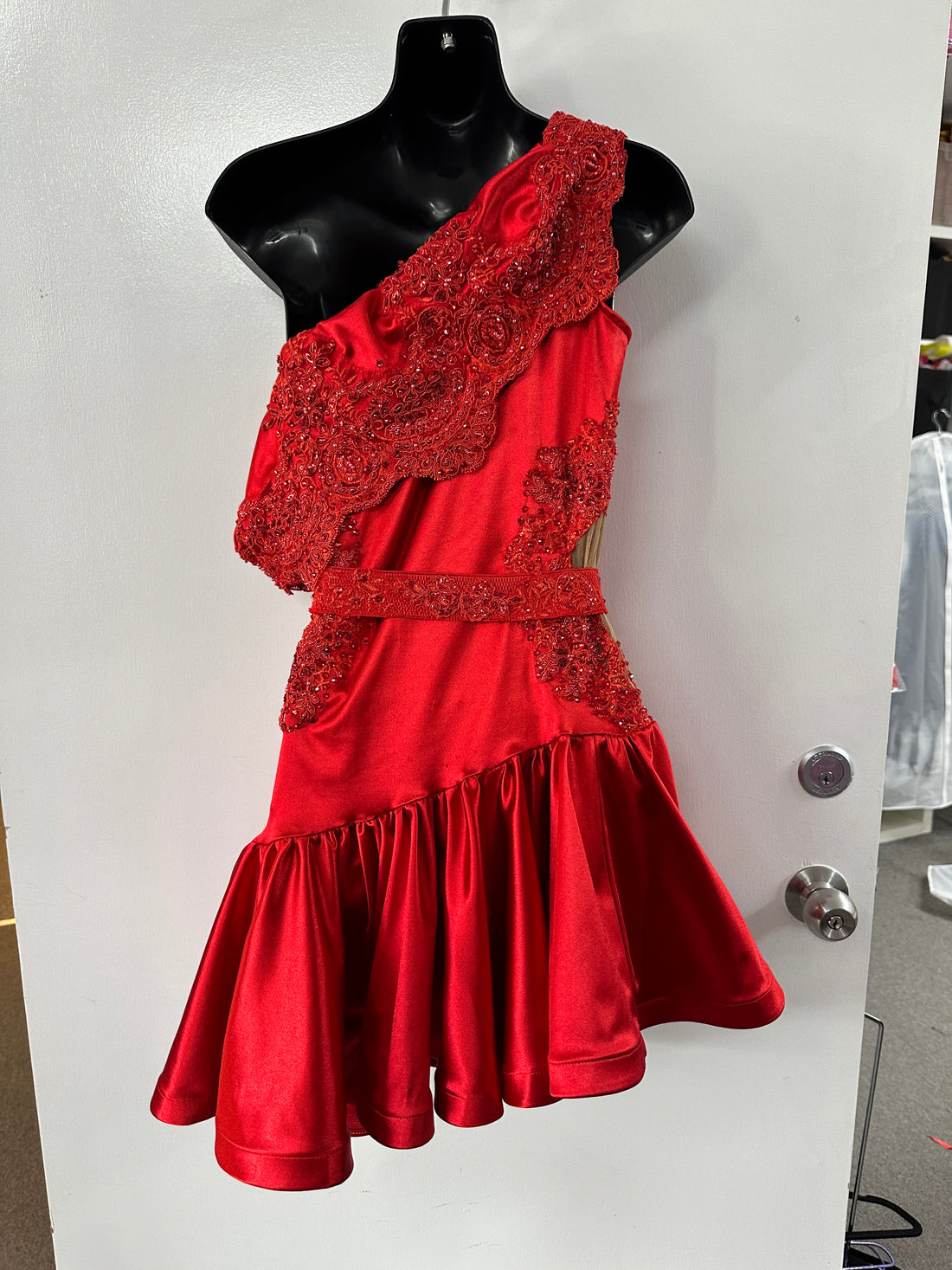 Pre Loved Red Latin Dress (Size 6-8)