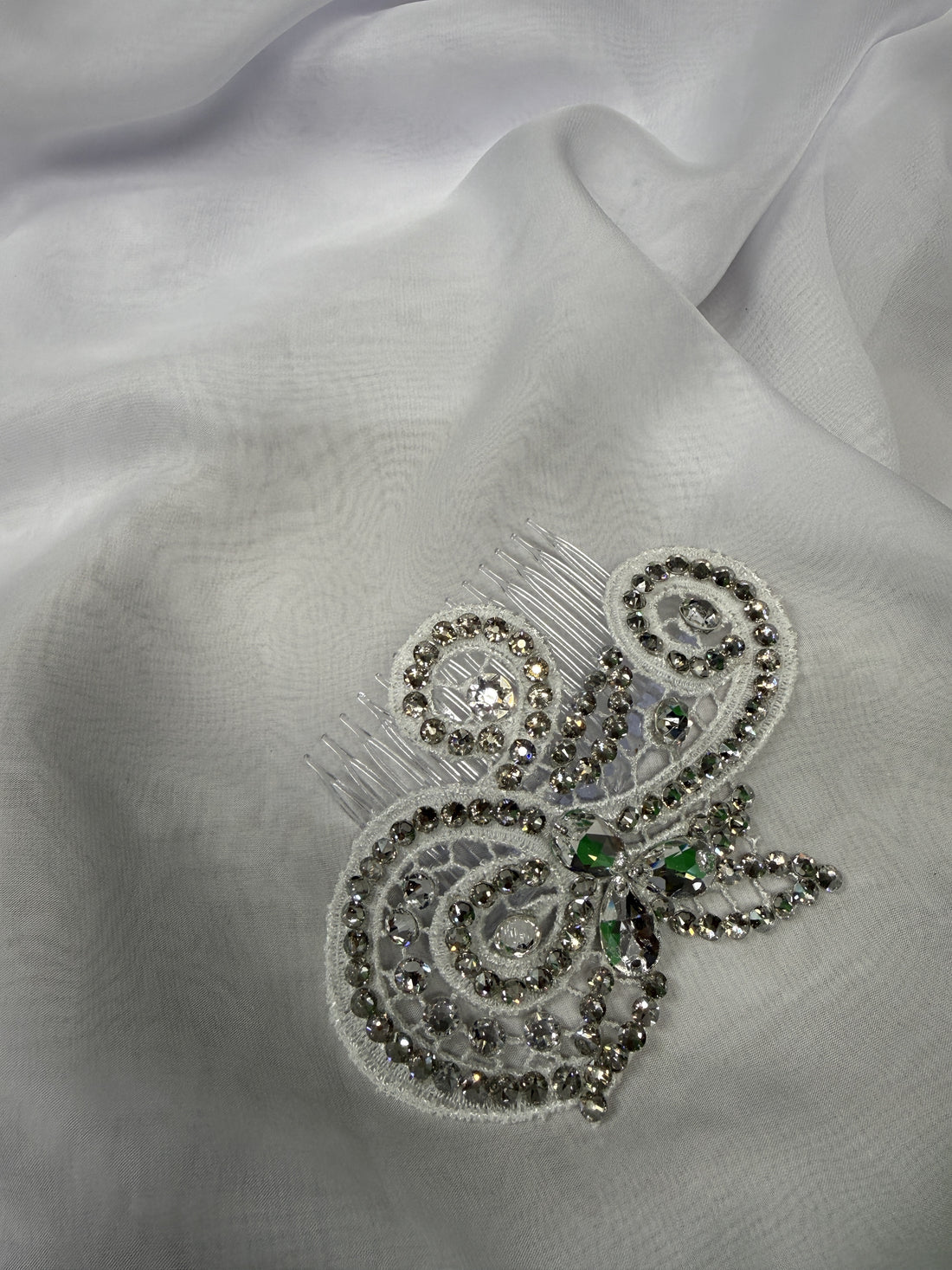 Crystal Swirl Hair Comb