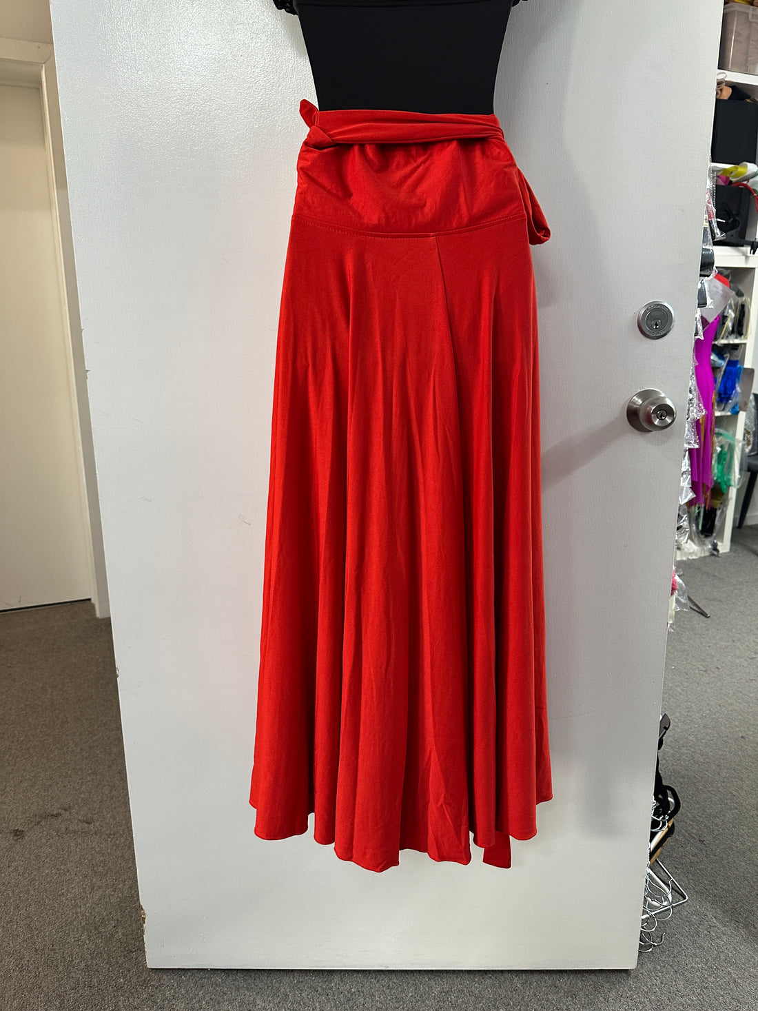 Red Wrap Around Paso Skirt