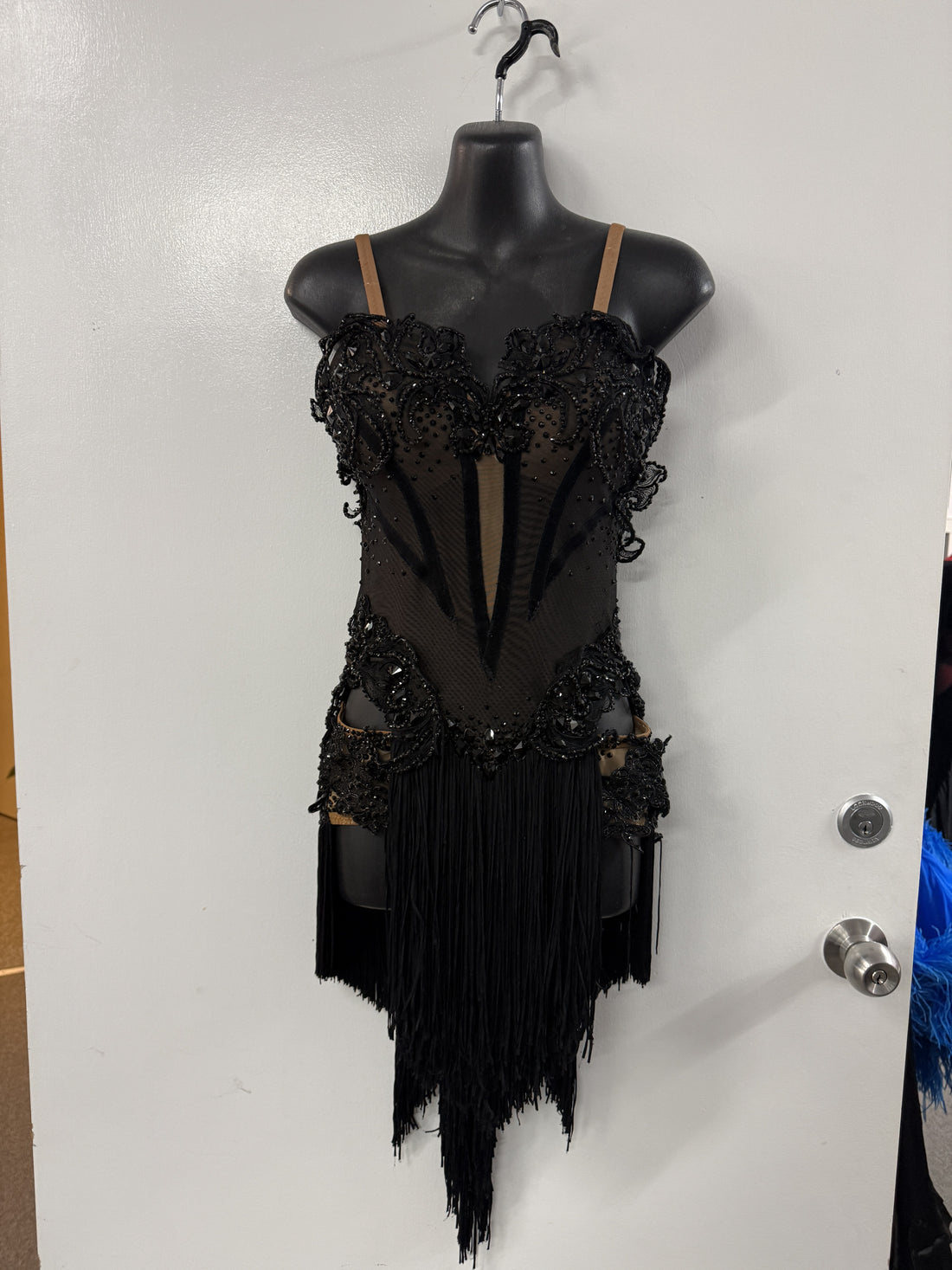 Pre Loved Black Latin Dress (Size 6-8)