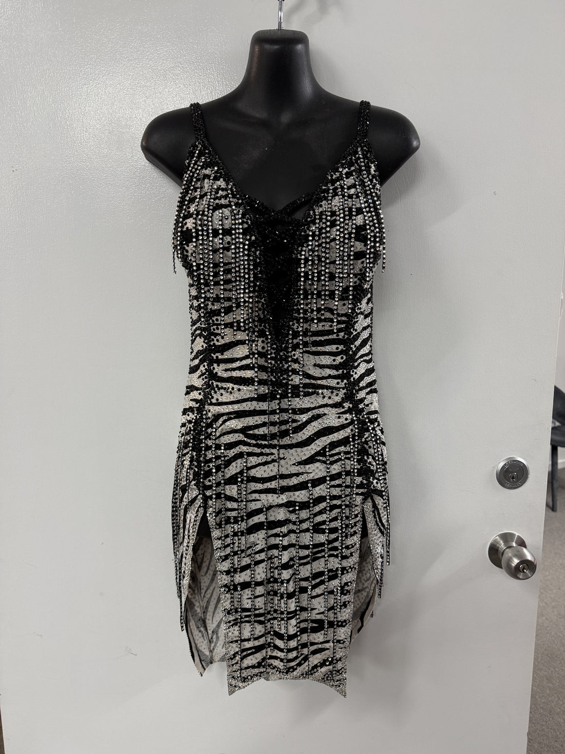 Pre Loved Zebra Print Latin (Size 8-10)