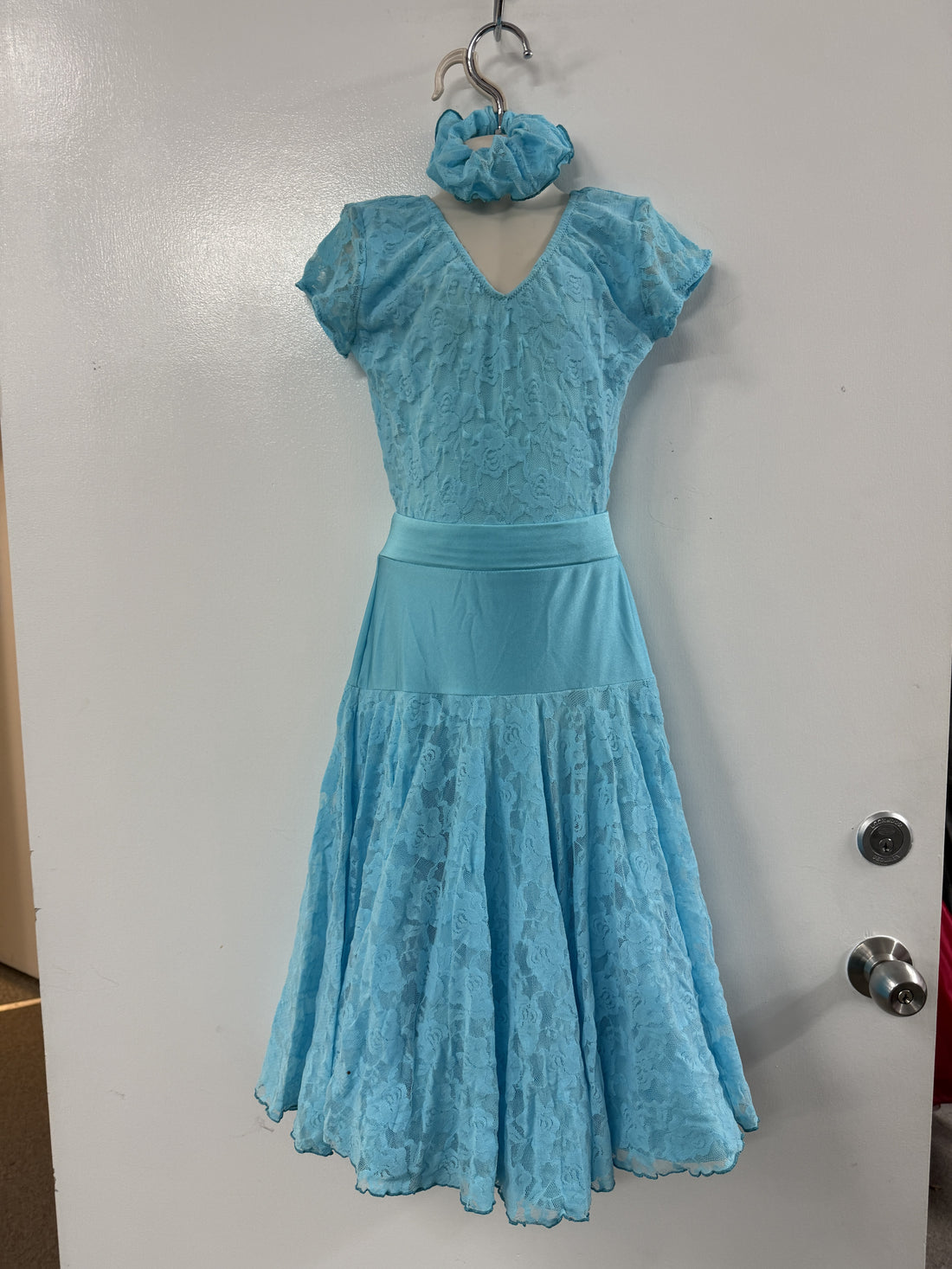 Pre Loved Aqua Juvenile Dress 2 Piece (Child 10-12)