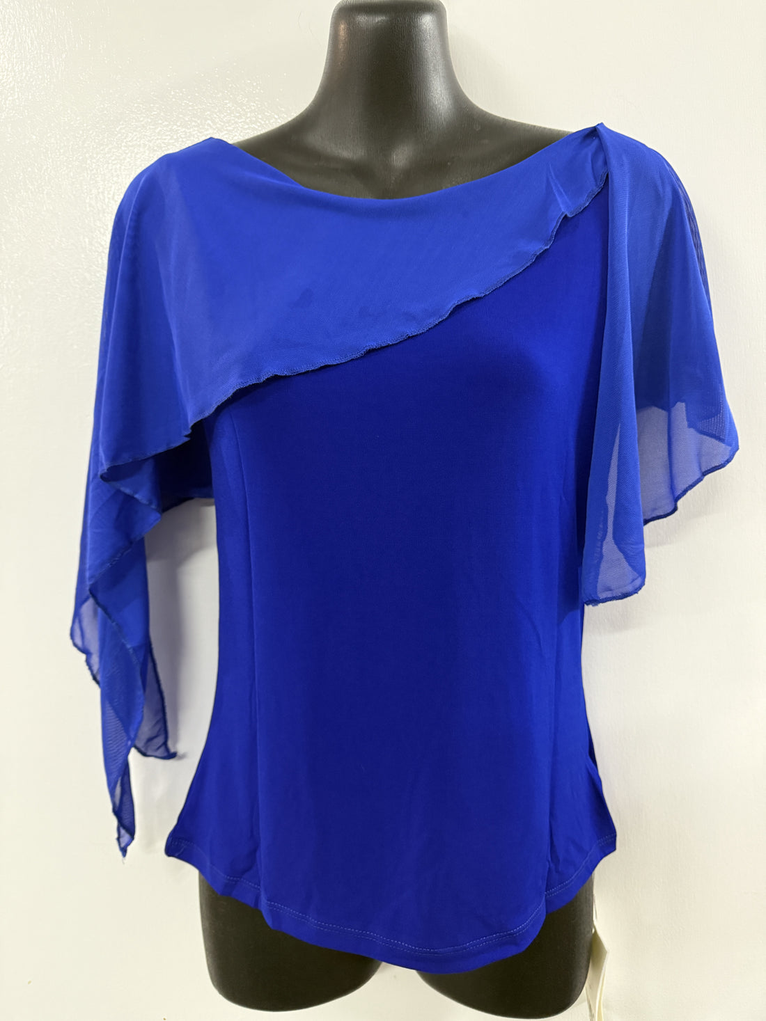 Violet Drape Top - Royal Blue