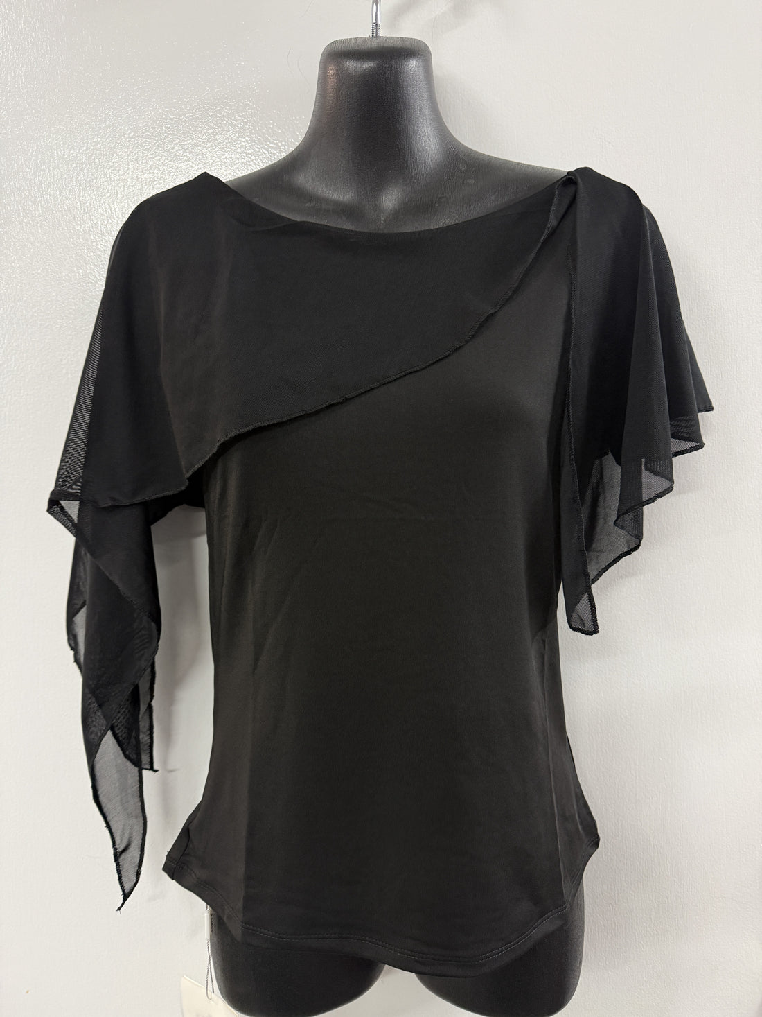 Violet Drape Top - Black