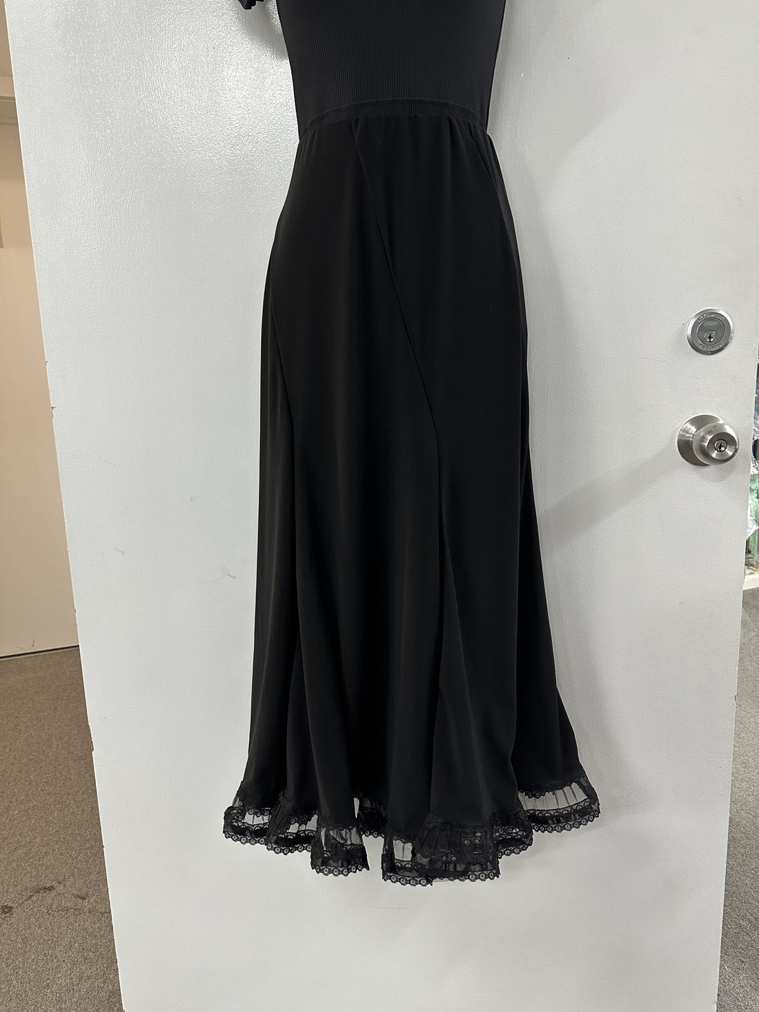 Miana Ballroom Skirt with Lace Edging