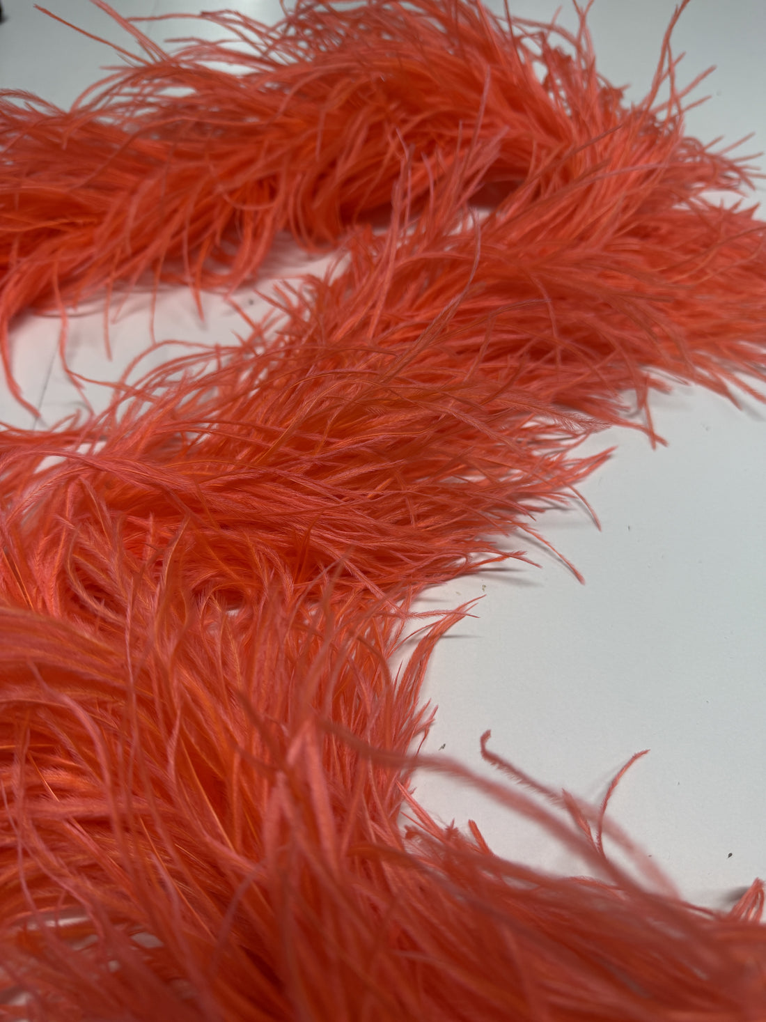 Apricot Feather Boa 5 Ply - 1 Metre