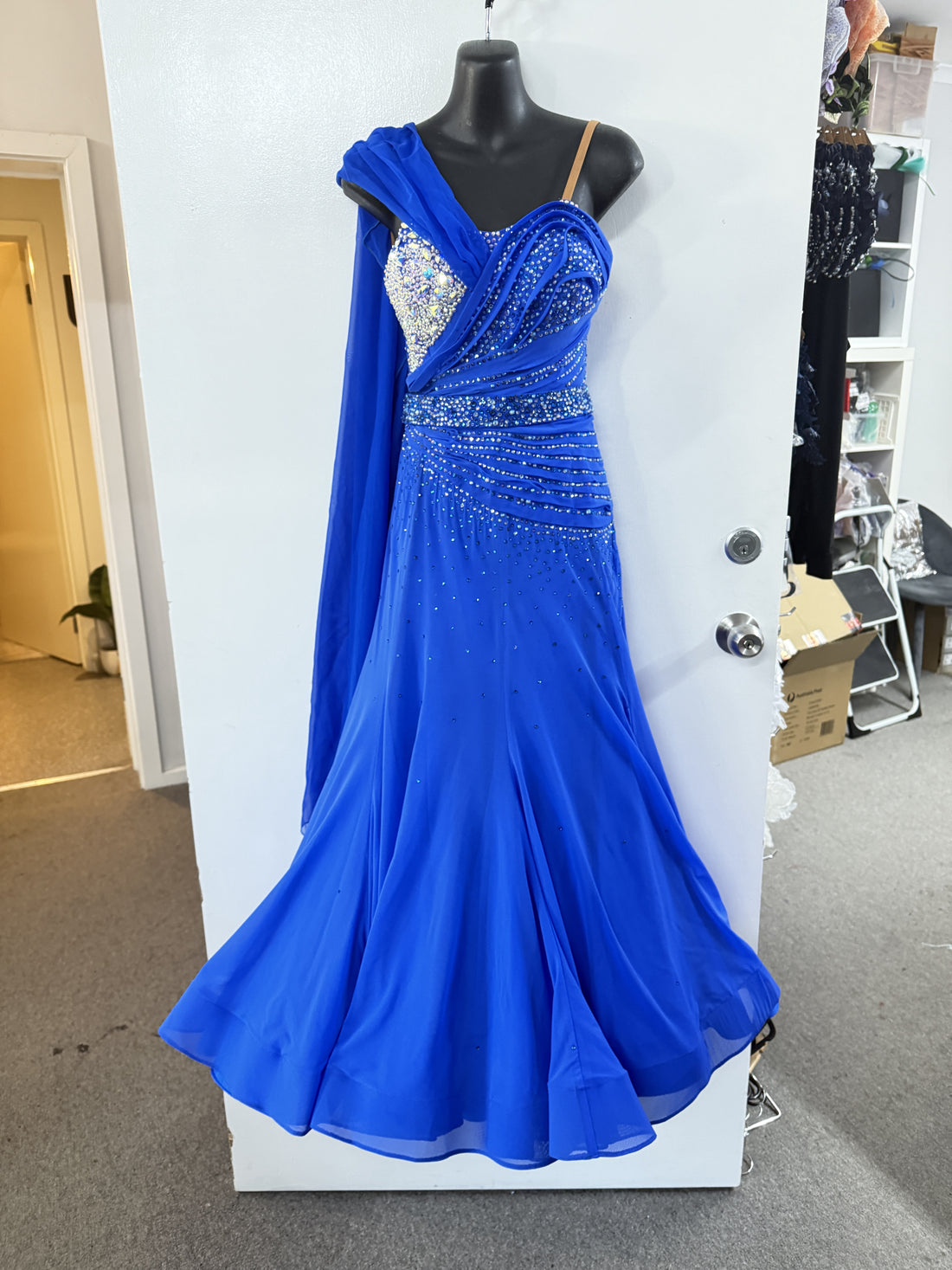 Pre Loved Cobalt Blue Ballroom Dress (Size 6-8)