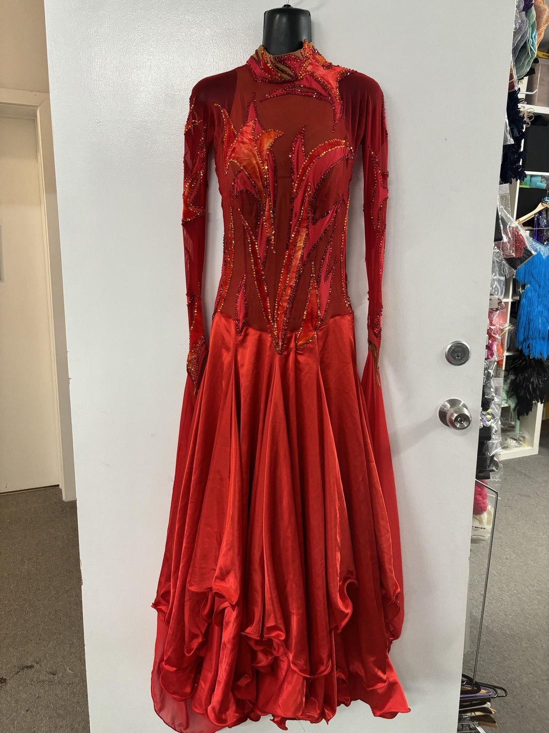 Pre Loved Red Ballroom (Size 6-8)