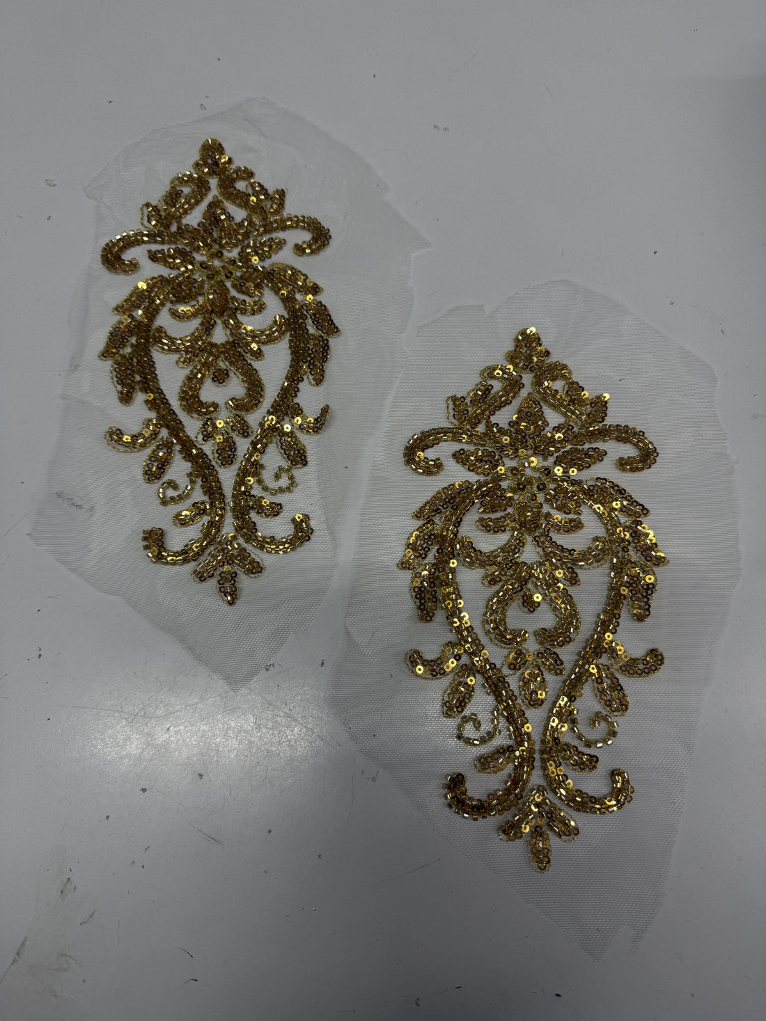 Brenda Gold Lace Beaded Set