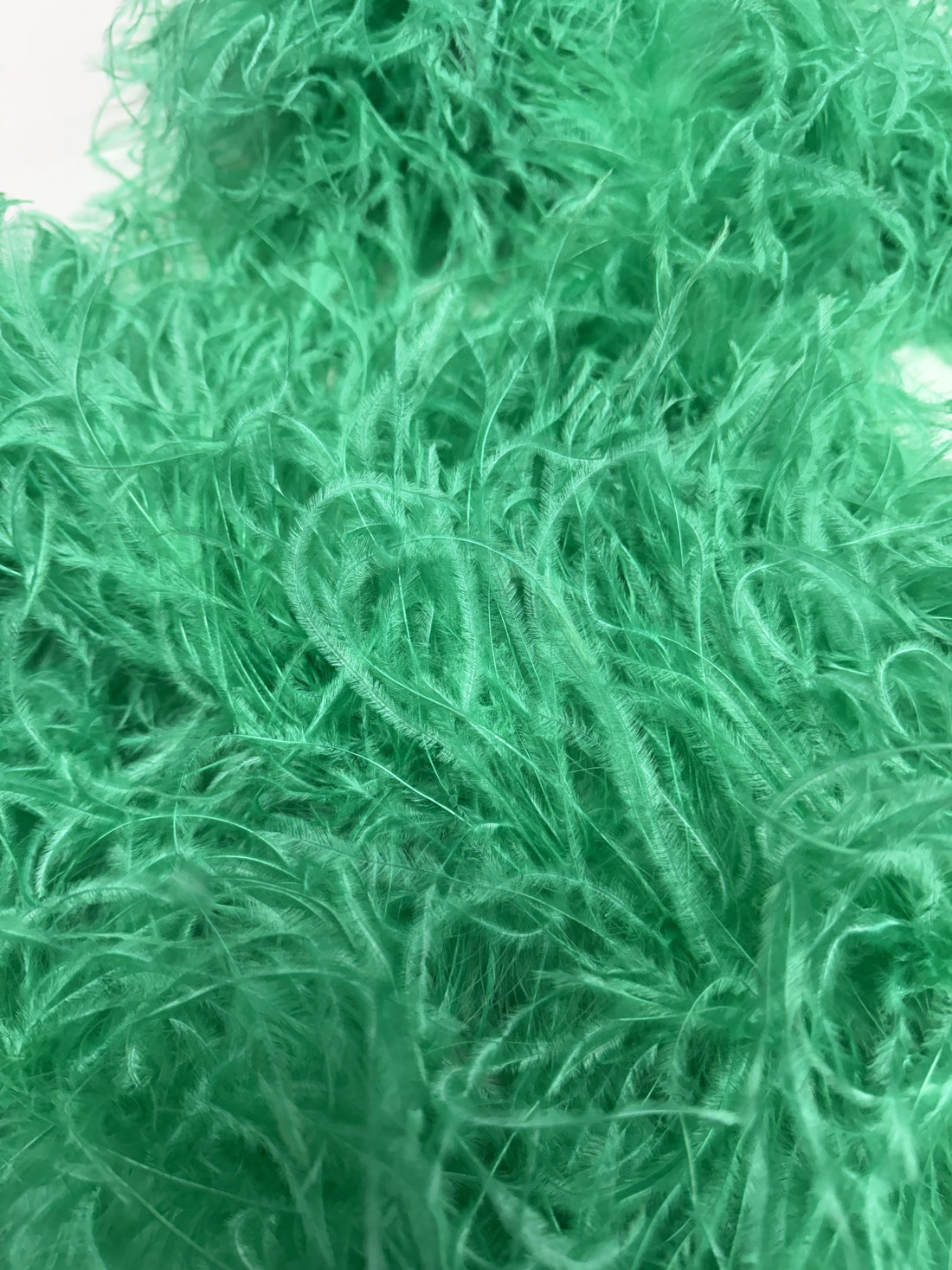 Cool Aqua Ostrich Feather Boa 8 Ply - 2 Metre Piece