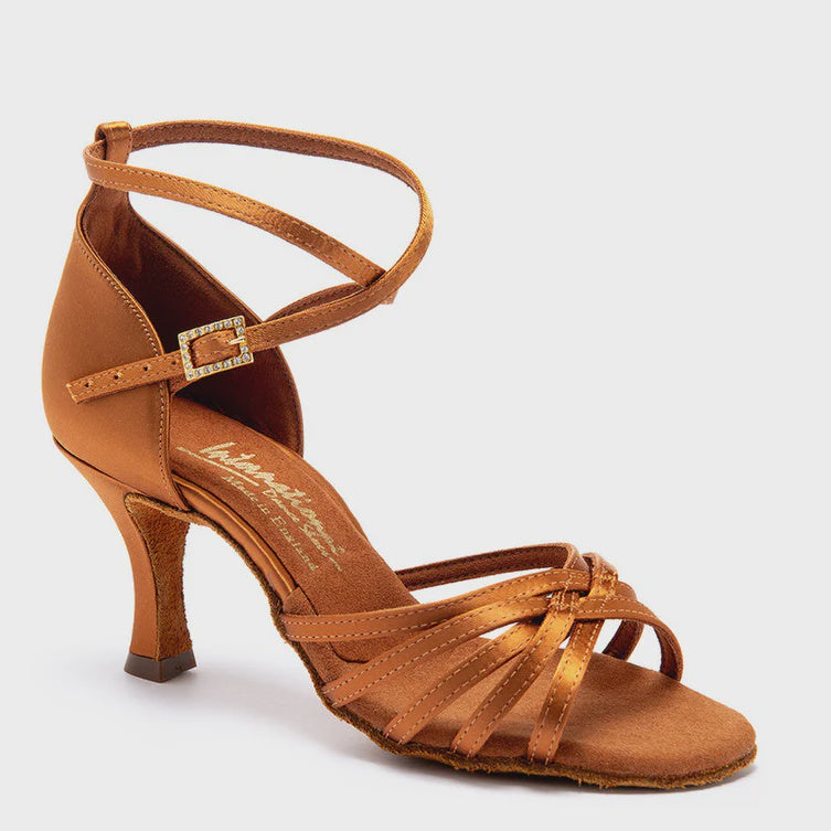 International Dance Shoes Tanya - Tan Satin