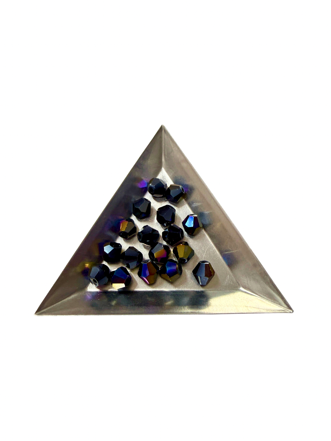 Jet Rainbow Bicone Beads 8mm - 25 Pces