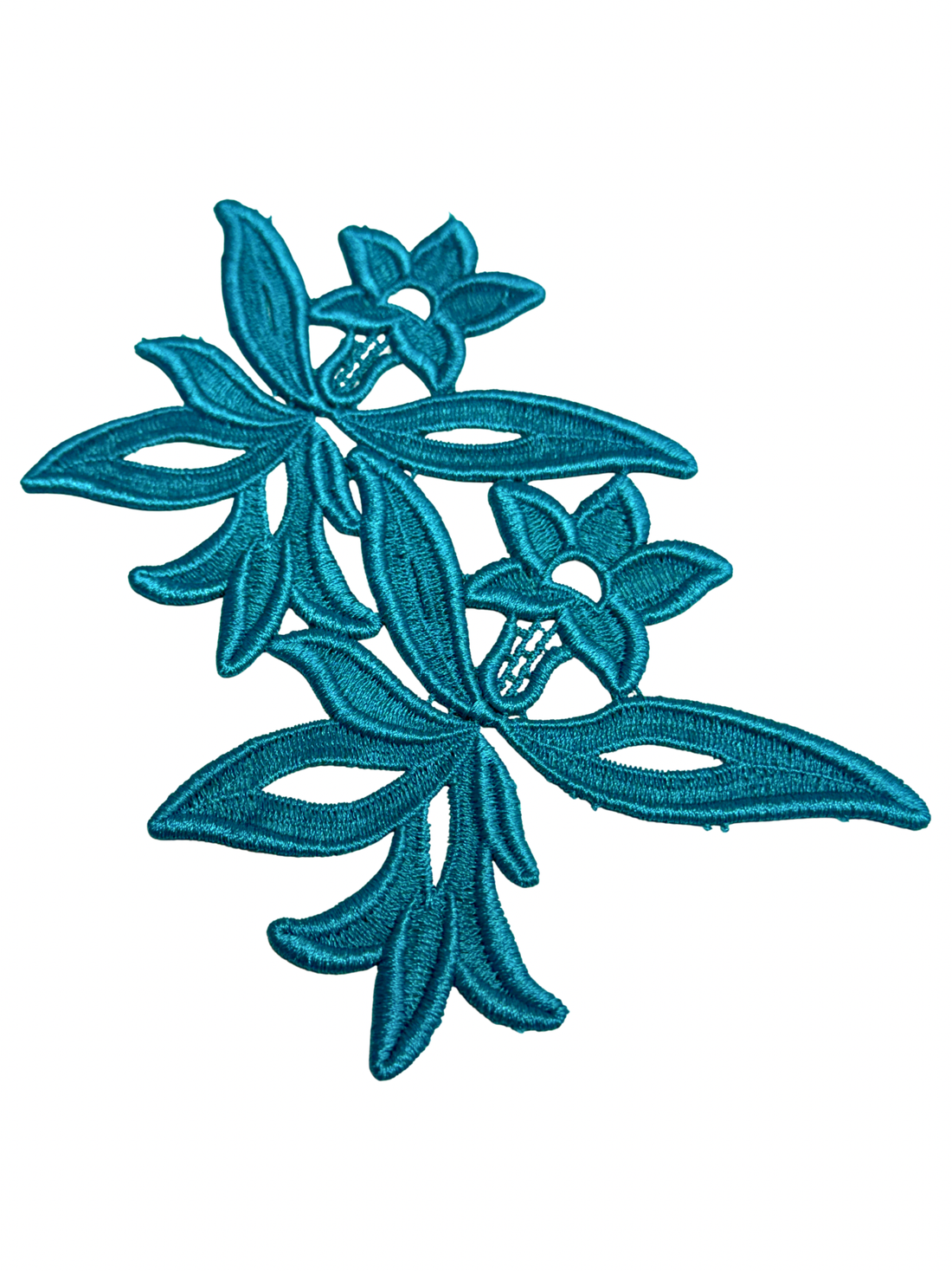 Georgina Lace Motif - Peacock Blue