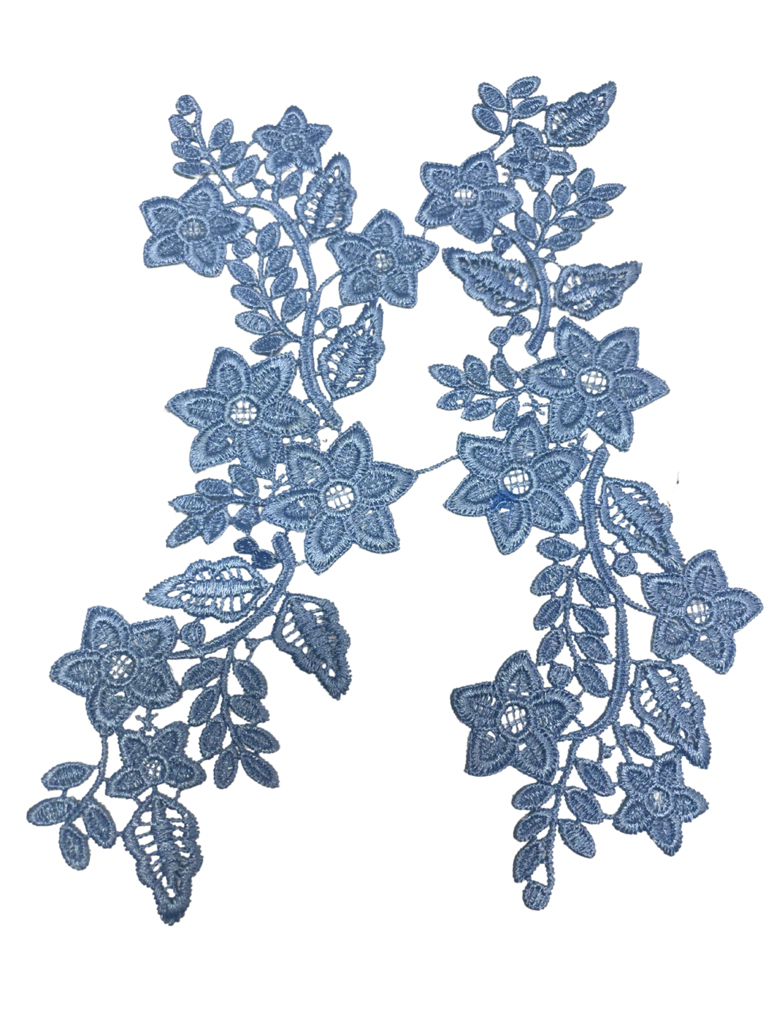 Ice Blue Marigold Lace Pair