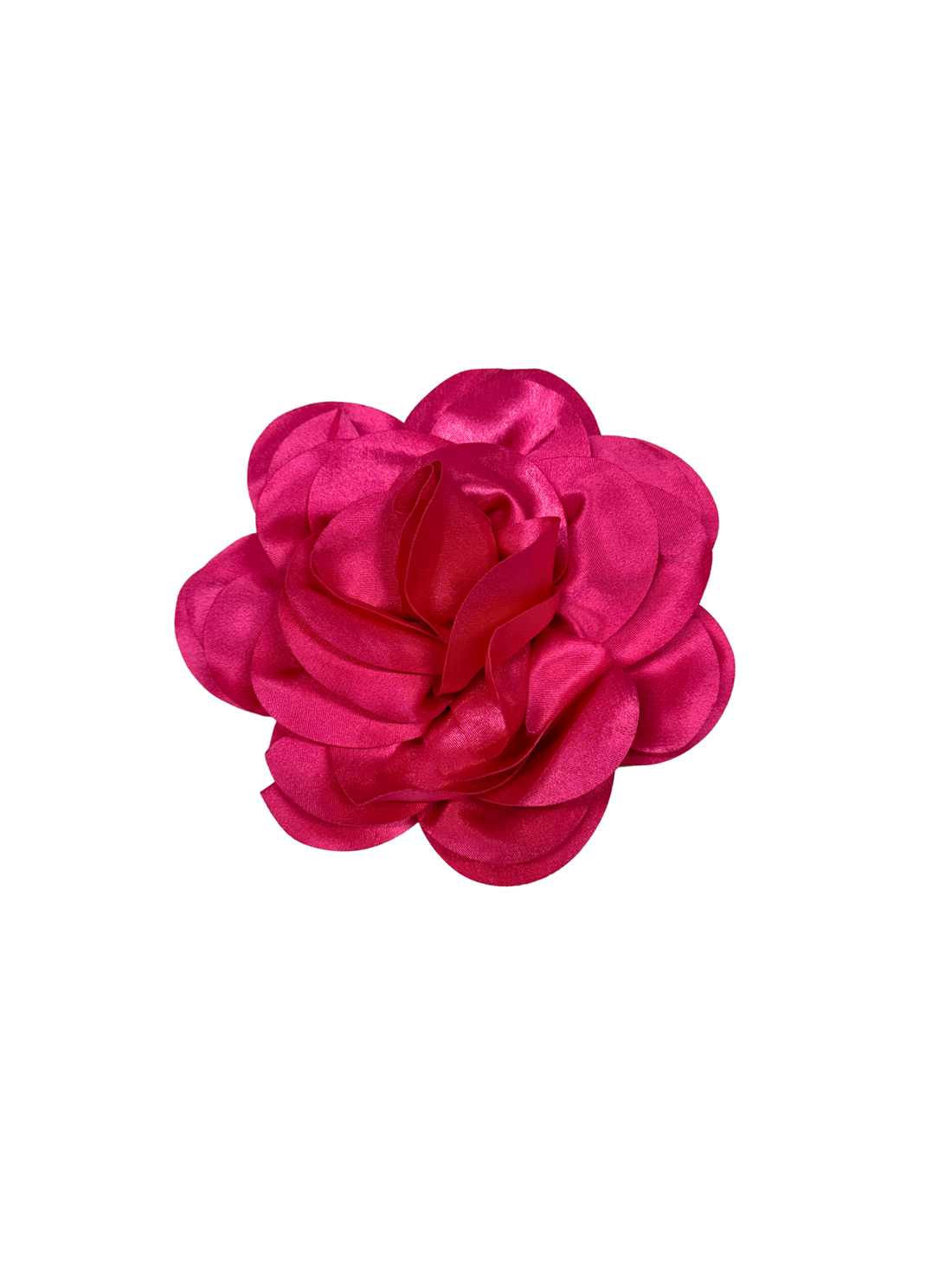 Large Flower Hair Clip - Fuchsia