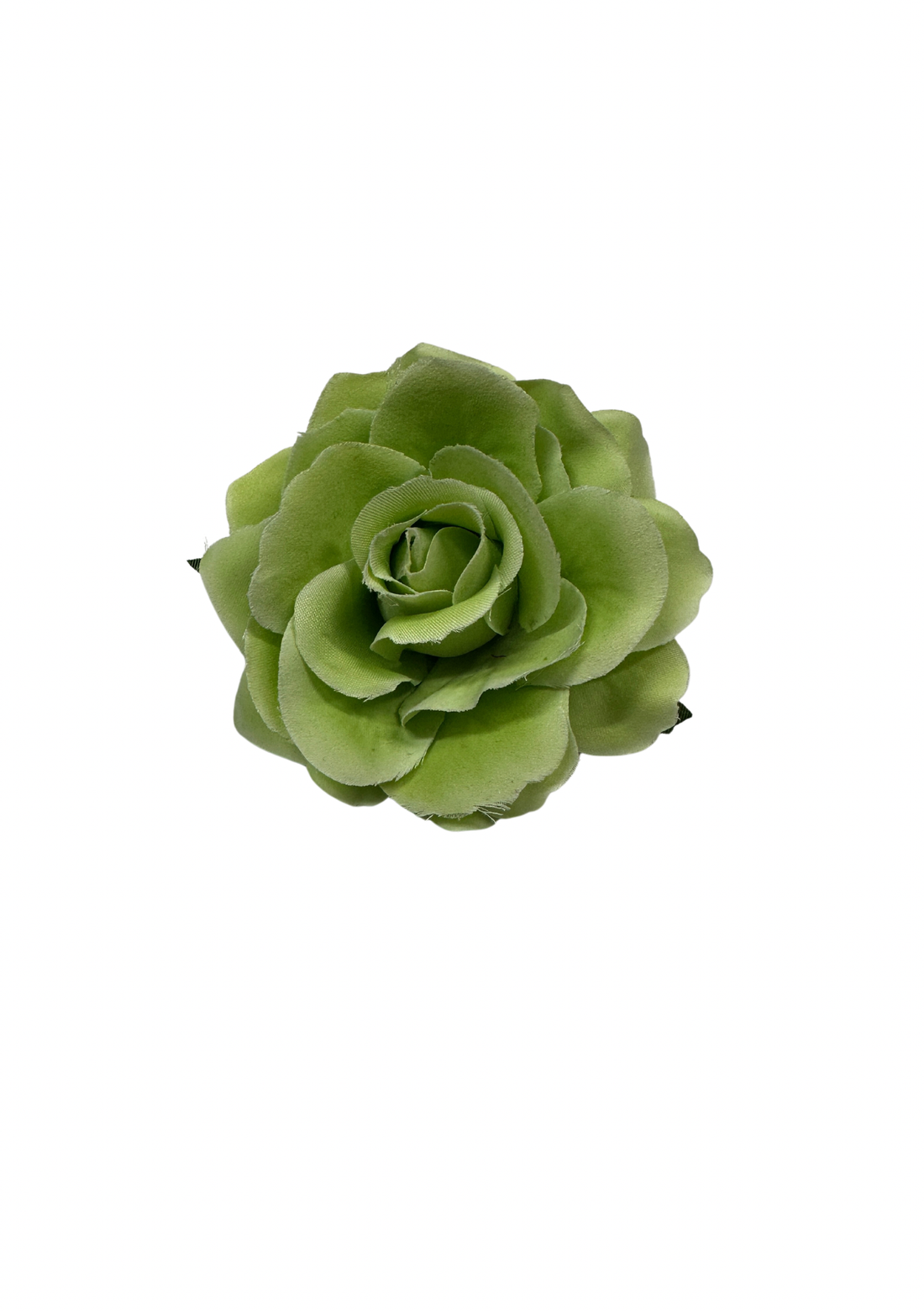 Lime Green Rose with Clip