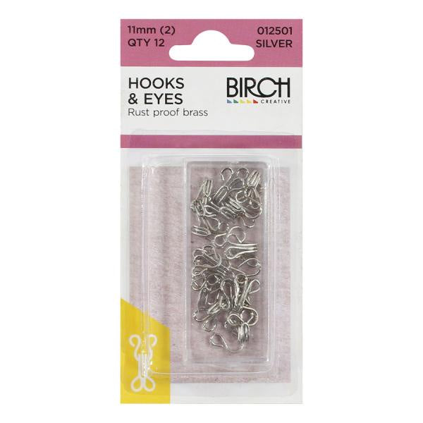 Birch Creative Hooks & Eyes 11mm