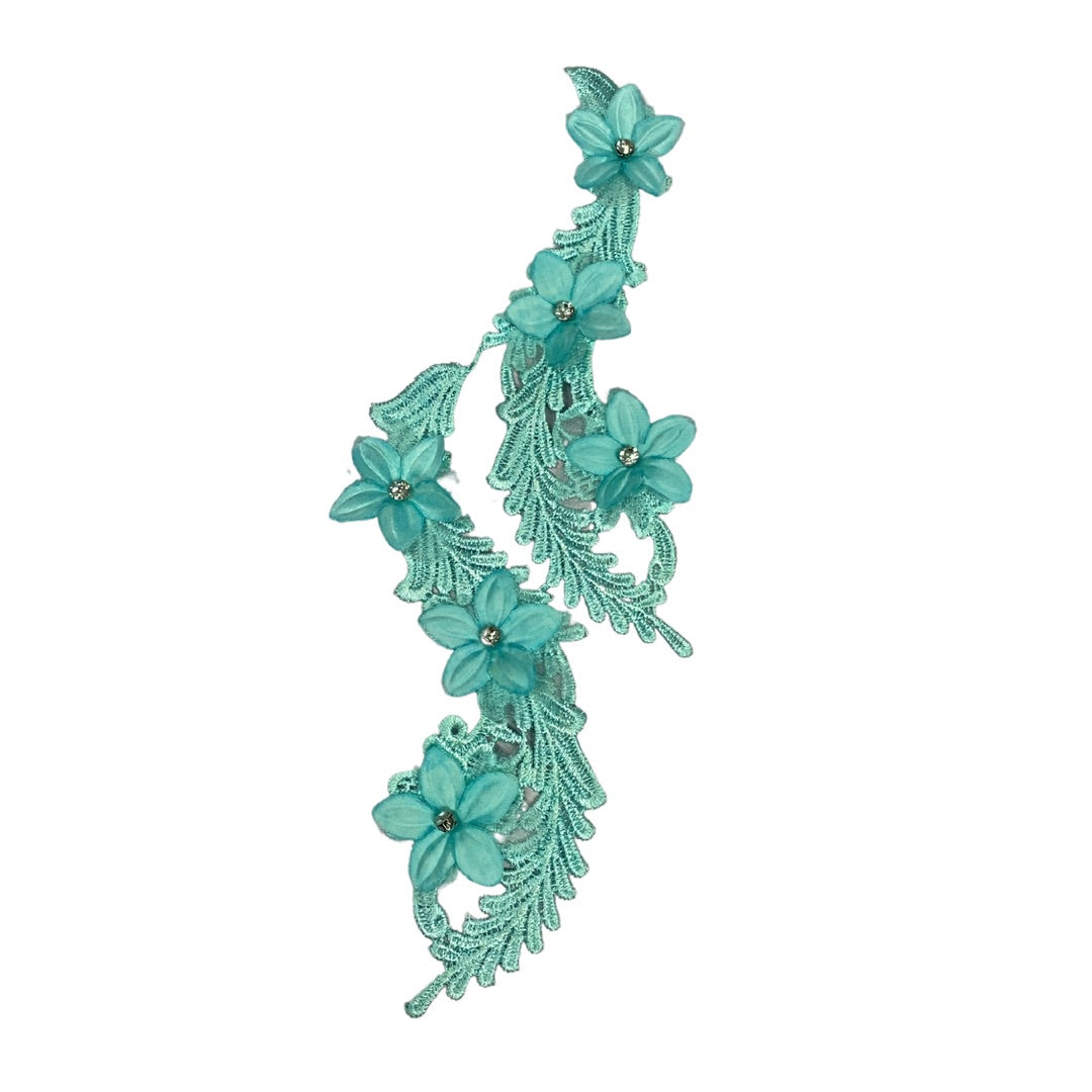 Light Turquoise 3D Lace Pair