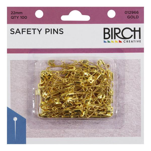 Birch Creative Safety Pins Gold