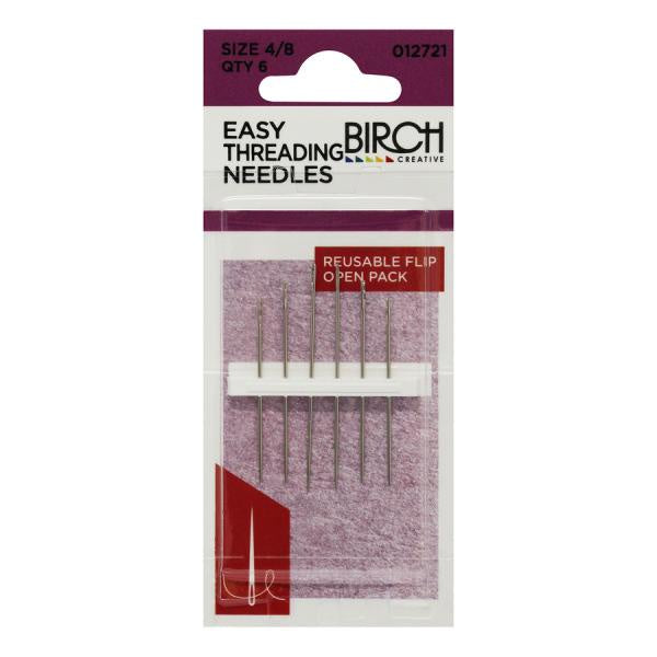 Birch Creative Easy Threading Needles Size 4/8