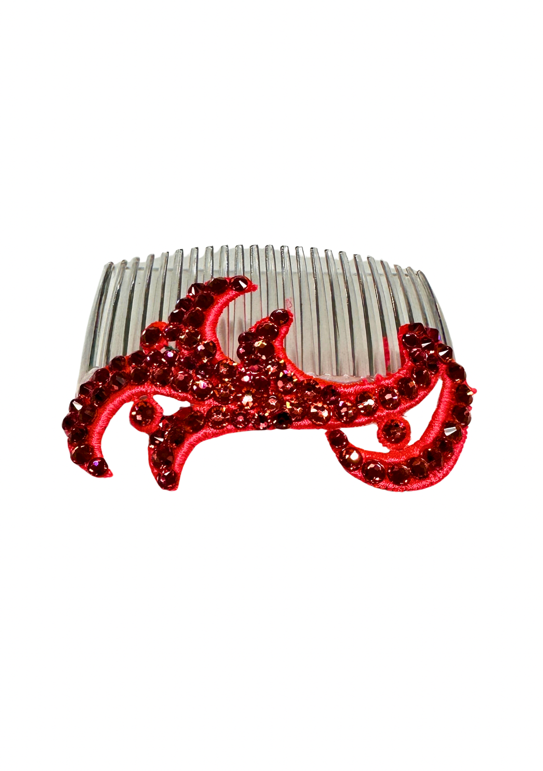 Indian Pink Swirl Hair Comb