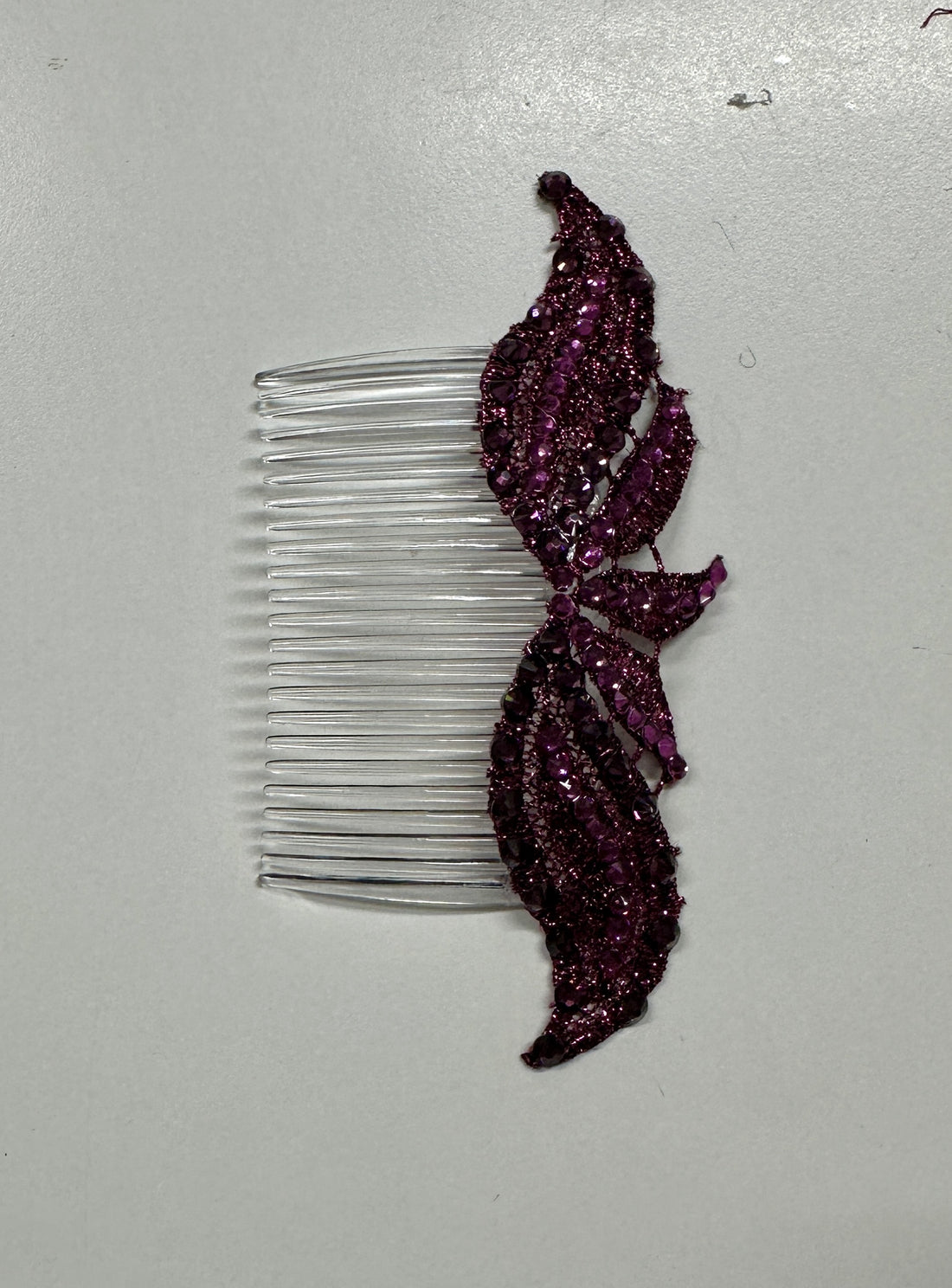 Fuchsia Leaf Hair Comb
