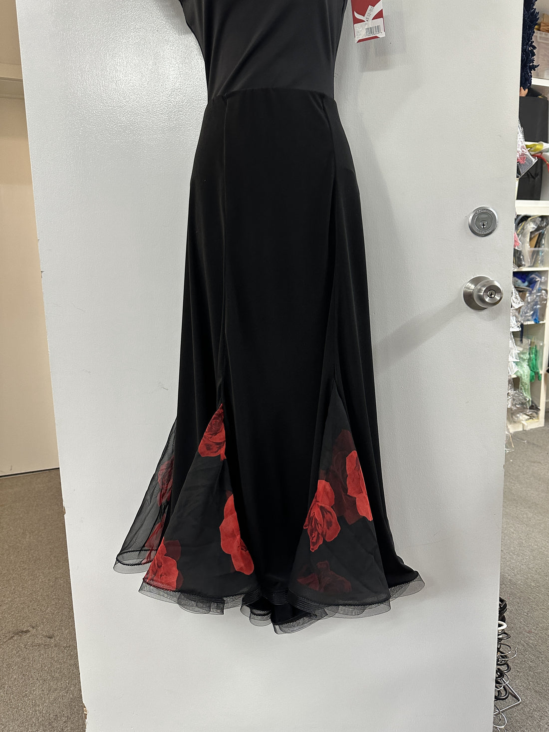 Panelled Ballroom Skirt with Rose Godets