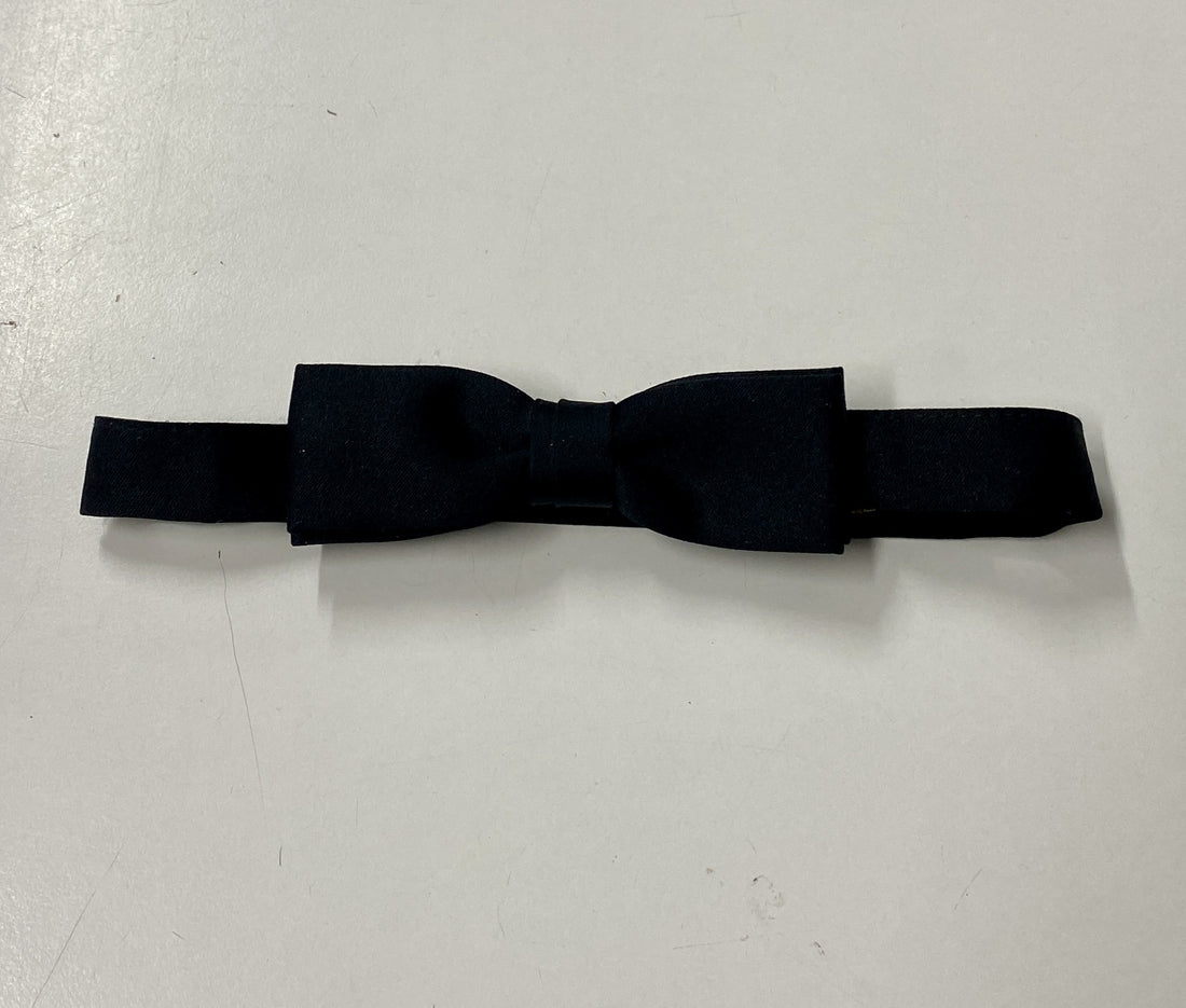 Black Fabric Bow Tie - Velcro