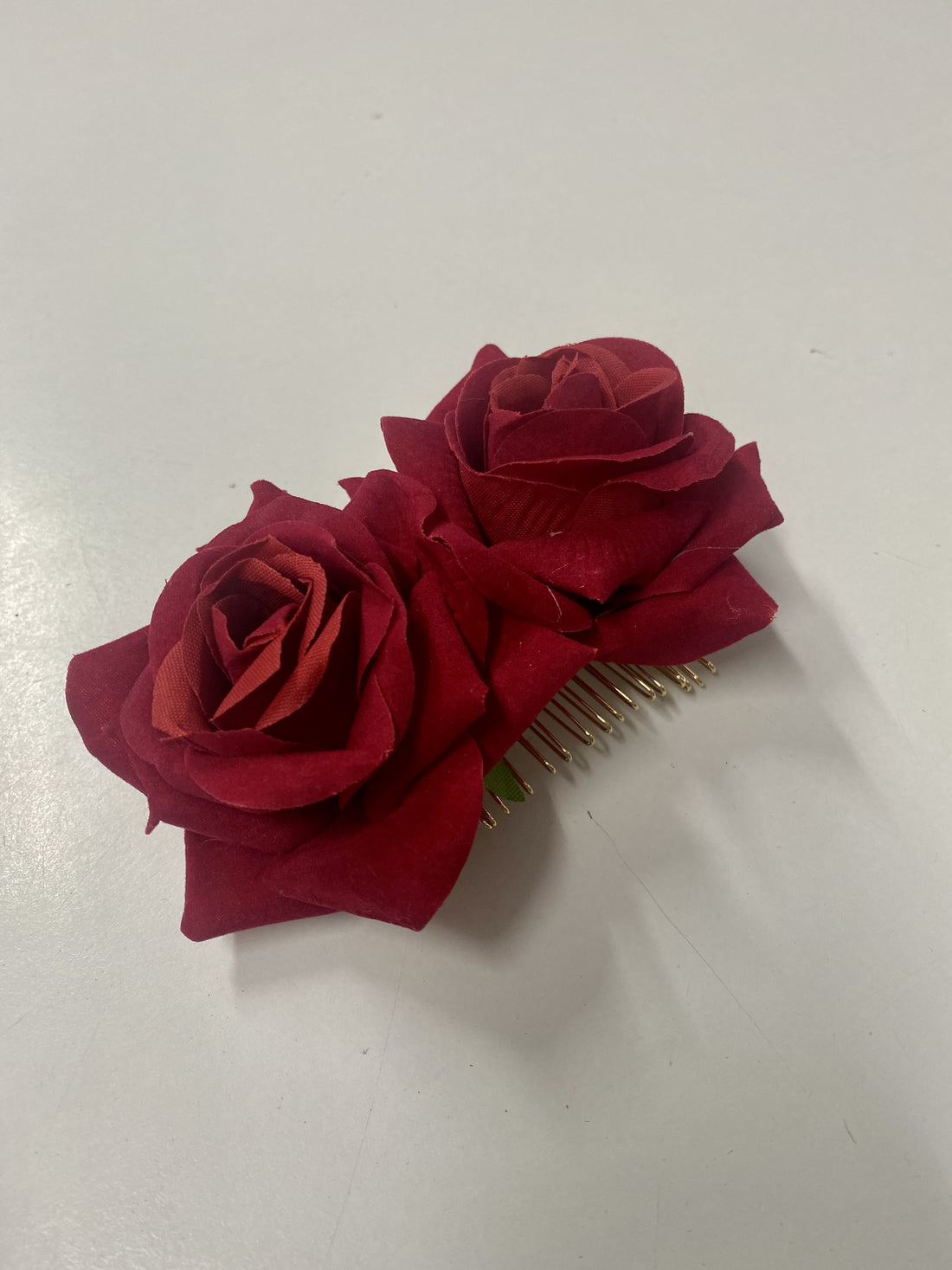 Double Rose on Hair Comb