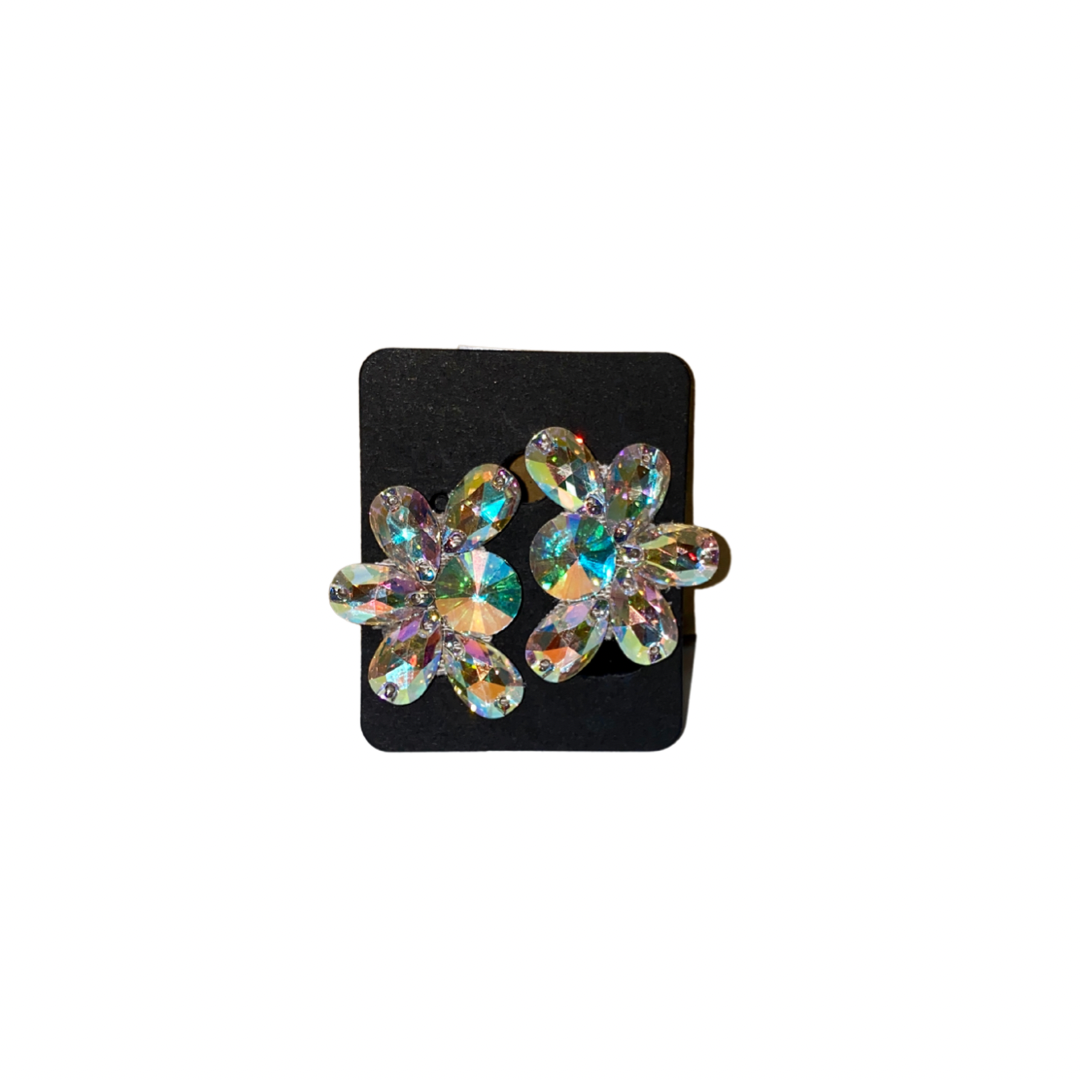 Lola Earring in Crystal AB - CLIP ON