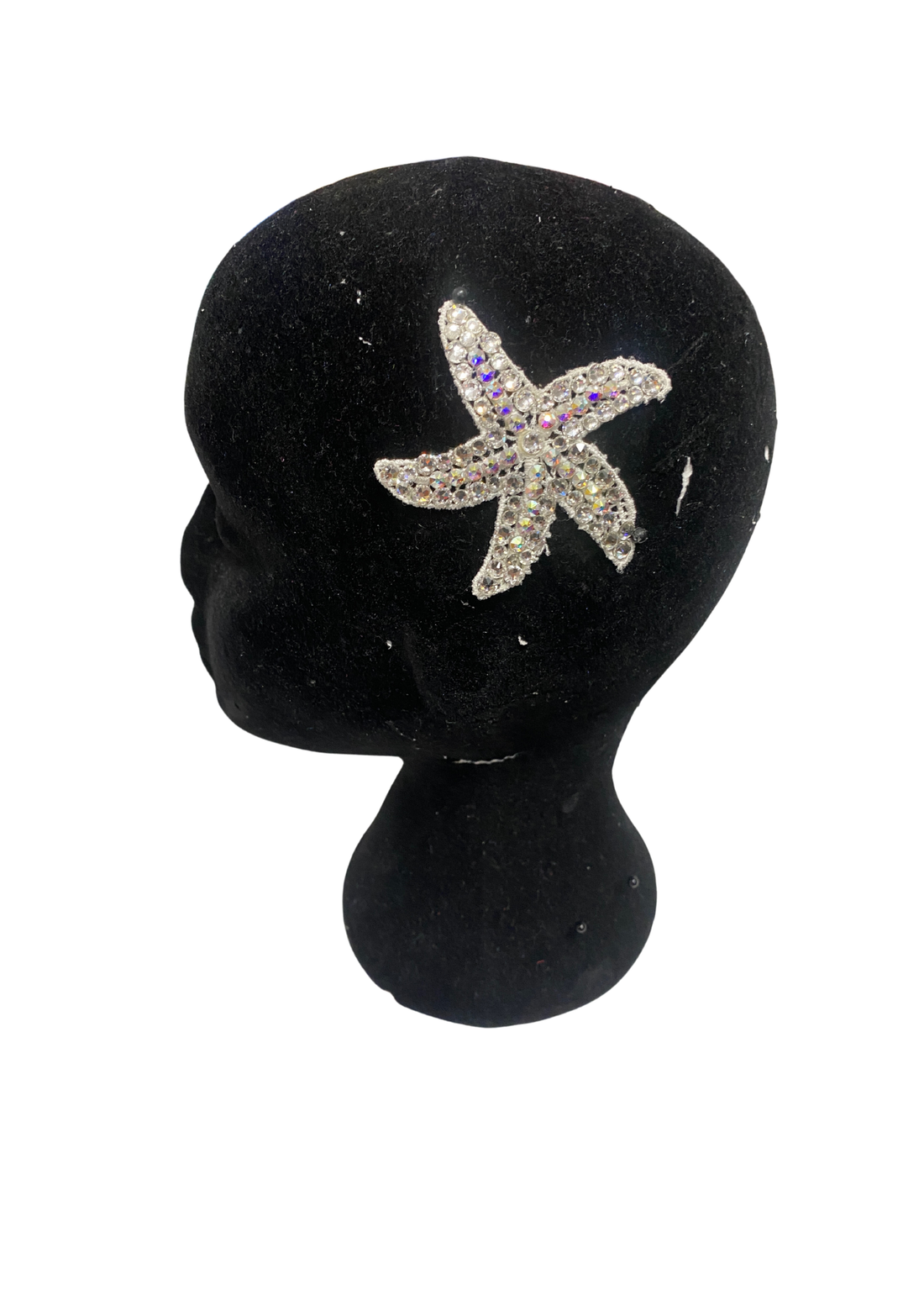 Star Fish Crystal & AB One Off Decorated Lace Piece