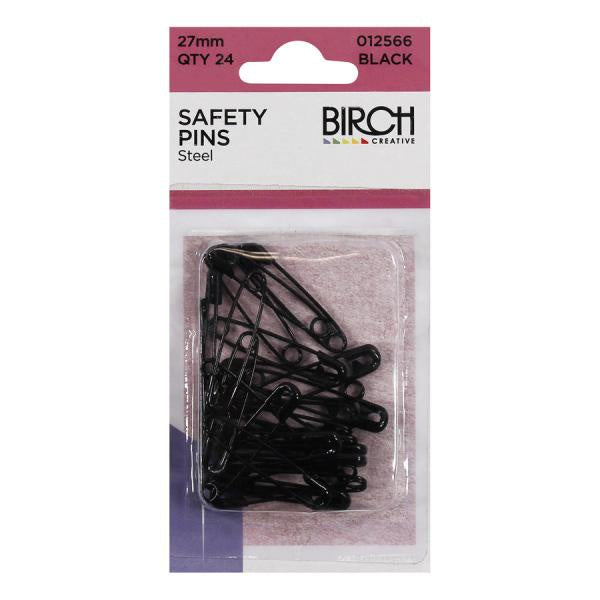 Birch Creative Safety Pins Black